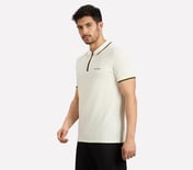 MULTI TONE TIPPING POLO, WHITE