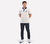MUMBAI INDIANS: POLO WITH EMBROIDERED LOGO, WHITE