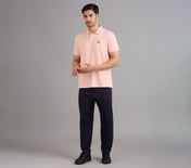 COMFORT FIT POLO, NATURAL/LIGHT PINK Apparel Right View