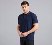 MENS CONTRAST INNER PLACKET P, NAVY