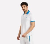 MENS CRICKET POLO, WHITE
