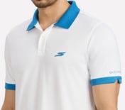 MENS CRICKET POLO, WHITE