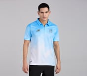 MUMBAI INDIANS AOP POLO, WHT/NVY/BLUE