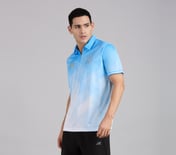 MUMBAI INDIANS AOP POLO, WHT/NVY/BLUE