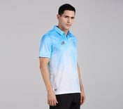 MUMBAI INDIANS AOP POLO, WHT/NVY/BLUE