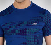SS SKECHERS JACQUARD T-SHIRT, ROYAL/BLUE