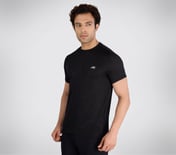 SS SKECHERS DELTA T-SHIRT, BBBBLACK Apparel Top View