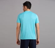 SS LARGE PERFORATED T-SHIRT, TURQUOISE