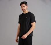 SS PERFORMANCE T-SHIRT, BBBBLACK Apparel Top View