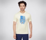 SS CHEST GRAPHIC T-SHIRT, NATURAL WHITE Apparel Lateral View