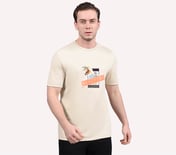 OASIS SKX STAMP TEE, OFF WHITE/GREY Apparel Lateral View