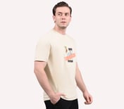 OASIS SKX STAMP TEE, OFF WHITE/GREY Apparel Bottom View