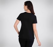 STUD EMBELLISHED ROUND NECK TSHIRT, BBBBLACK Apparel Bottom View