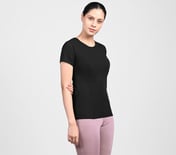 MESH DETAILED PERFORMANCE TOP, BBBBLACK Apparel Bottom View