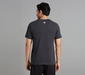 SS CREWNECK T-SHIRT, BLACK/CHARCOAL Apparel Left View