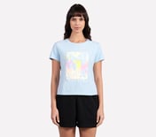 OMBRE EFFECT PALM TEE, CHARCOAL/LT. BLUE Apparel Lateral View