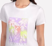 OMBRE EFFECT PALM TEE, WHITE Apparel Right View