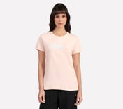 FLOWER DOODLE BRANDING TEE, NEON PINK/YELLOW Apparel Lateral View
