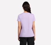 FLOWER DOODLE BRANDING TEE, PURPLE/PERIWINKLE Apparel Left View