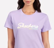 FLOWER DOODLE BRANDING TEE, PURPLE/PERIWINKLE Apparel Right View