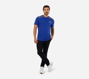 MI FAN ROUND NECK T-SHIRT, BLUE/WHITE