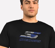 LOGO GRAPHIC PRINT T-SHIRT, BLACK Apparel Right View