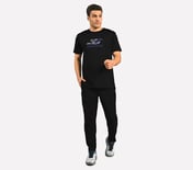 LOGO GRAPHIC PRINT T-SHIRT, BLACK Apparel Right View