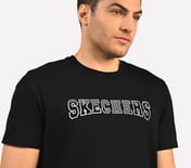 DUAL PRINT VARSITY GRAPHIC T-SHIRT, BLACK Apparel Right View