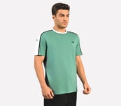 CONTRAST SHOULDER PANEL COTTON, SAGE Apparel Bottom View