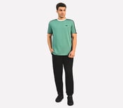 CONTRAST SHOULDER PANEL COTTON, SAGE Apparel Right View