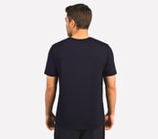 MULTICOLOR LOGO T-SHIRT, NAVY Apparel Left View