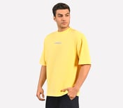 BACK PALM PRINT T-SHIRT, YELLOW/MULTI Apparel Top View