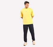 BACK PALM PRINT T-SHIRT, YELLOW/MULTI Apparel Right View