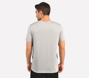 MARBLE  PRINT T SHIRT, CHARCOAL/LT. GRAY Apparel Left View