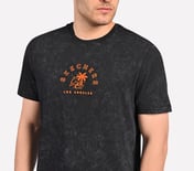 ACID WASH GRAPHIC T-SHIRT, BLACK