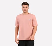 MENS BASIC LOGO  CREW NECK, BLACK/SILVER/PINK Apparel Lateral View