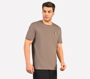 MENS BASIC LOGO  CREW NECK, BROWN