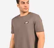 MENS BASIC LOGO  CREW NECK, BROWN