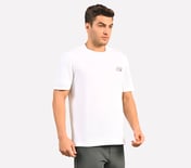 MENS BASIC LOGO  CREW NECK, WHITE Apparel Bottom View