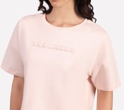 EMBOSSED BOXY FIT T-SHIRT, NEON PINK/YELLOW Apparel Right View