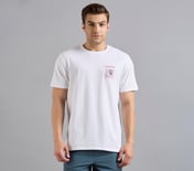 APPLIQUE PRINT T-SHIRT, WHITE