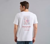 APPLIQUE PRINT T-SHIRT, WHITE