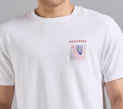 APPLIQUE PRINT T-SHIRT, WHITE