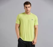 OVERBRANDING PICKLEBALL TEE, MINT/YELLOW