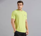OVERBRANDING PICKLEBALL TEE, MINT/YELLOW