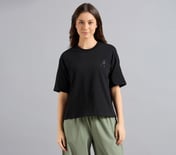 GEL PRINT OVERSIZED TEE, BLACK