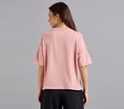 GEL PRINT OVERSIZED TEE, PURPLE/YELL