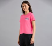 L.A. PLACEMENT PRINT T-SHIRT, H.PINK