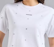 ALL OVER RHINESTONE T-SHIRT, WHITE