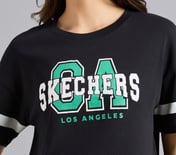 VARSITY PRINT TEE, BLACK